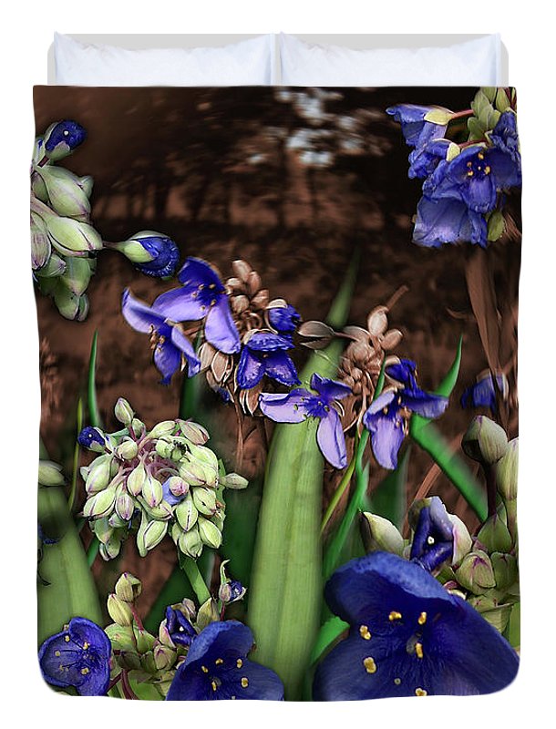 Purple Wildflowers - Duvet Cover