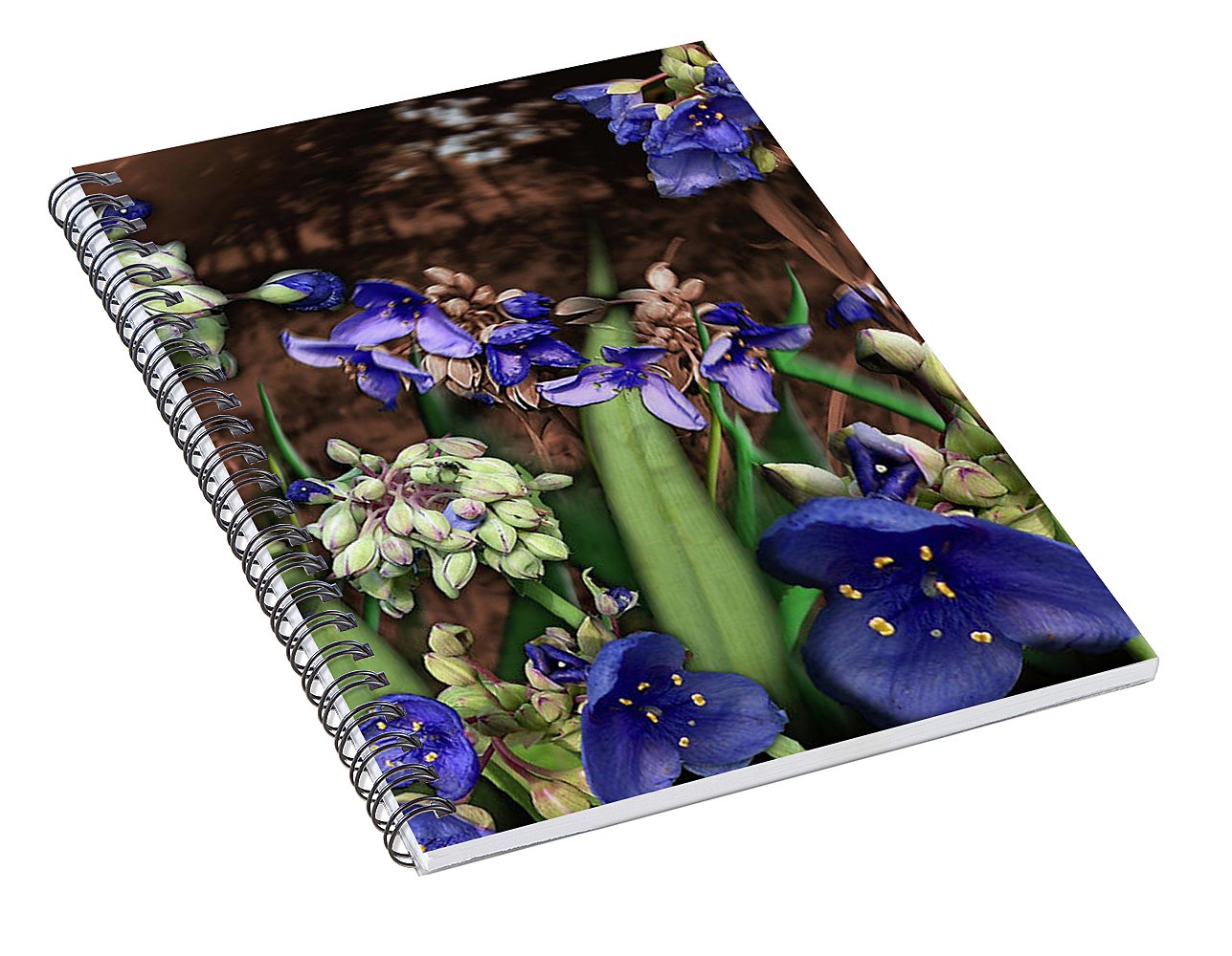 Purple Wildflowers - Spiral Notebook