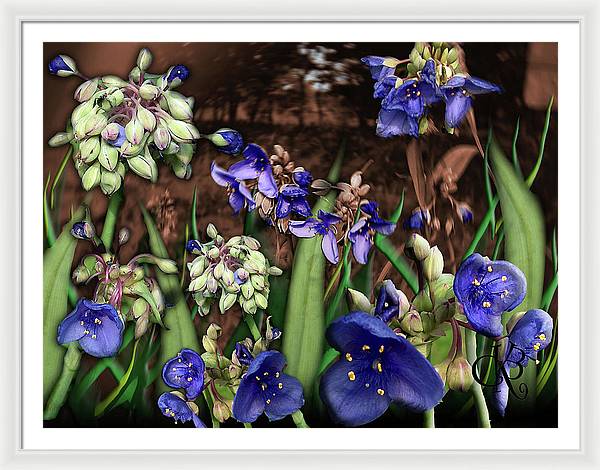 Purple Wildflowers - Framed Print