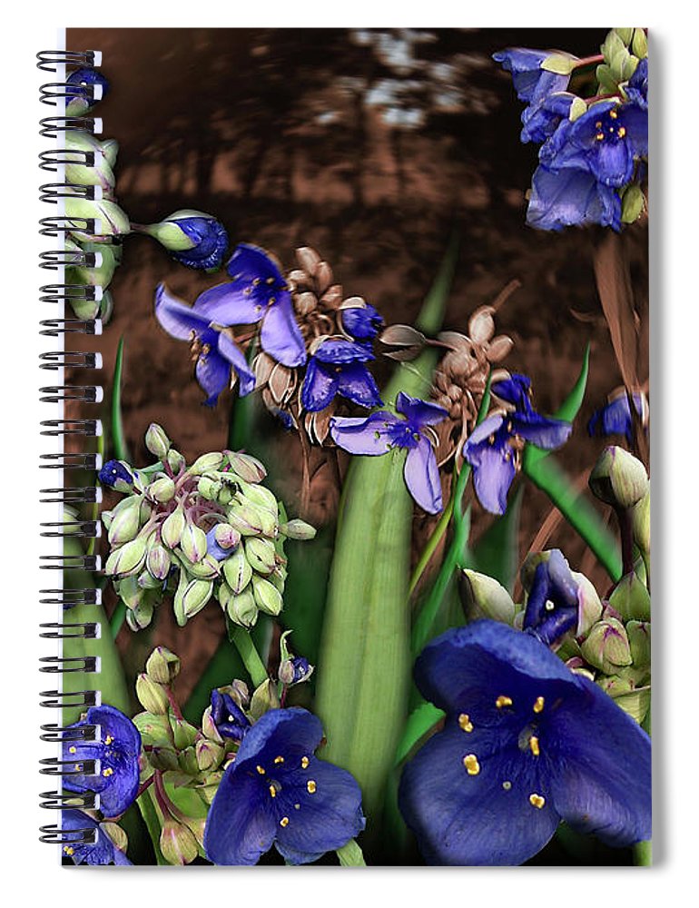 Purple Wildflowers - Spiral Notebook
