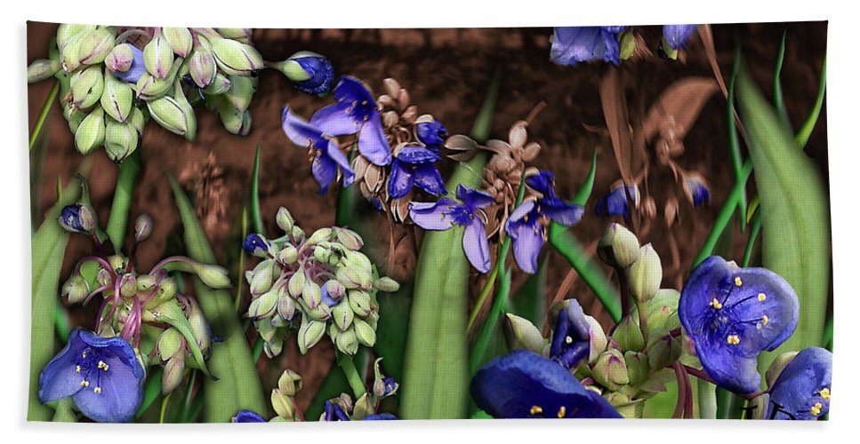 Purple Wildflowers - Bath Towel