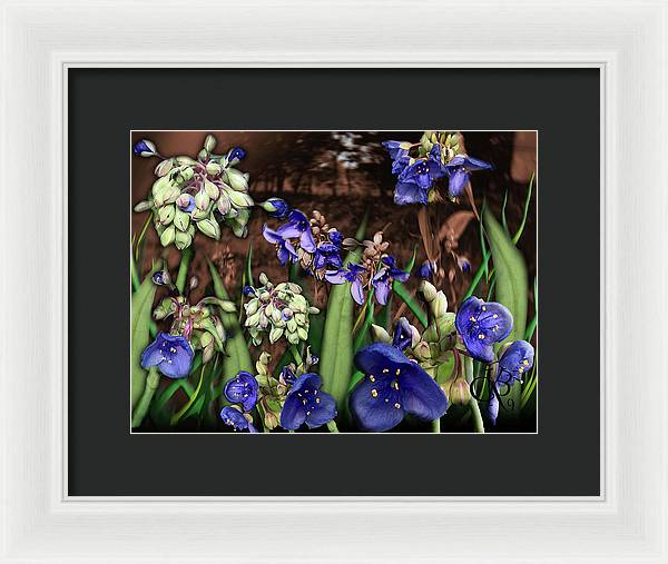 Purple Wildflowers - Framed Print