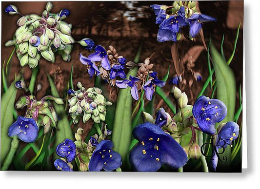 Purple Wildflowers - Greeting Card
