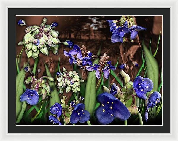 Purple Wildflowers - Framed Print