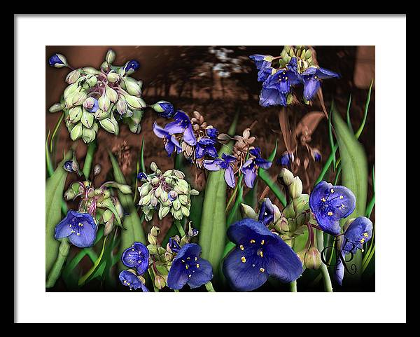 Purple Wildflowers - Framed Print