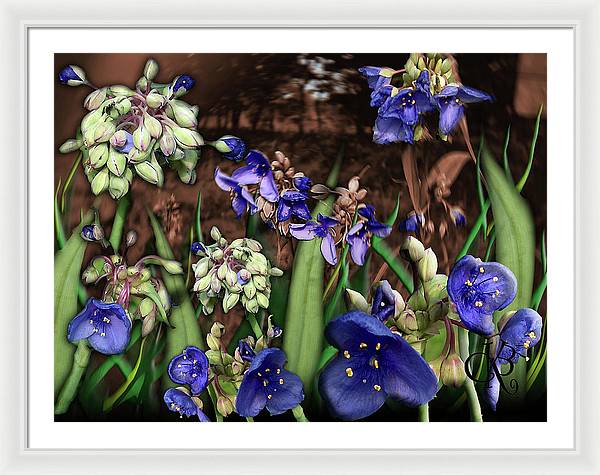 Purple Wildflowers - Framed Print