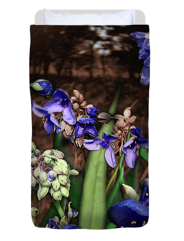 Purple Wildflowers - Duvet Cover