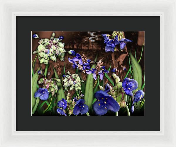 Purple Wildflowers - Framed Print