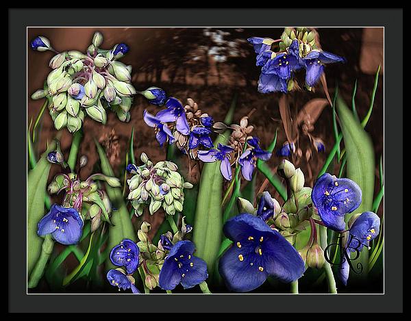 Purple Wildflowers - Framed Print