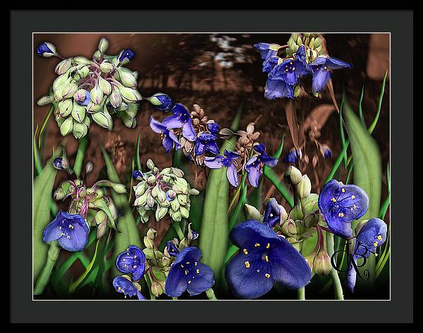 Purple Wildflowers - Framed Print