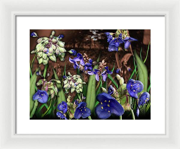 Purple Wildflowers - Framed Print