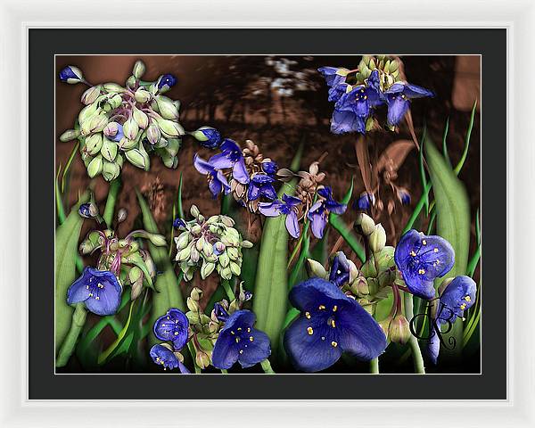 Purple Wildflowers - Framed Print