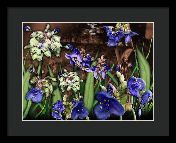 Purple Wildflowers - Framed Print