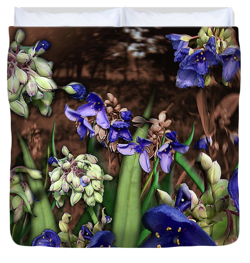 Purple Wildflowers - Duvet Cover