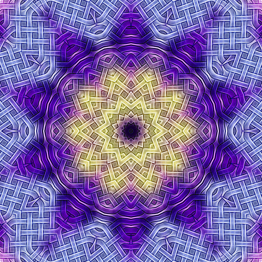 Purple Celtic Knot Kaleidoscope Digital Image Download