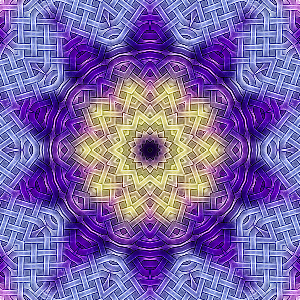 Purple Celtic Knot Kaleidoscope Digital Image Download