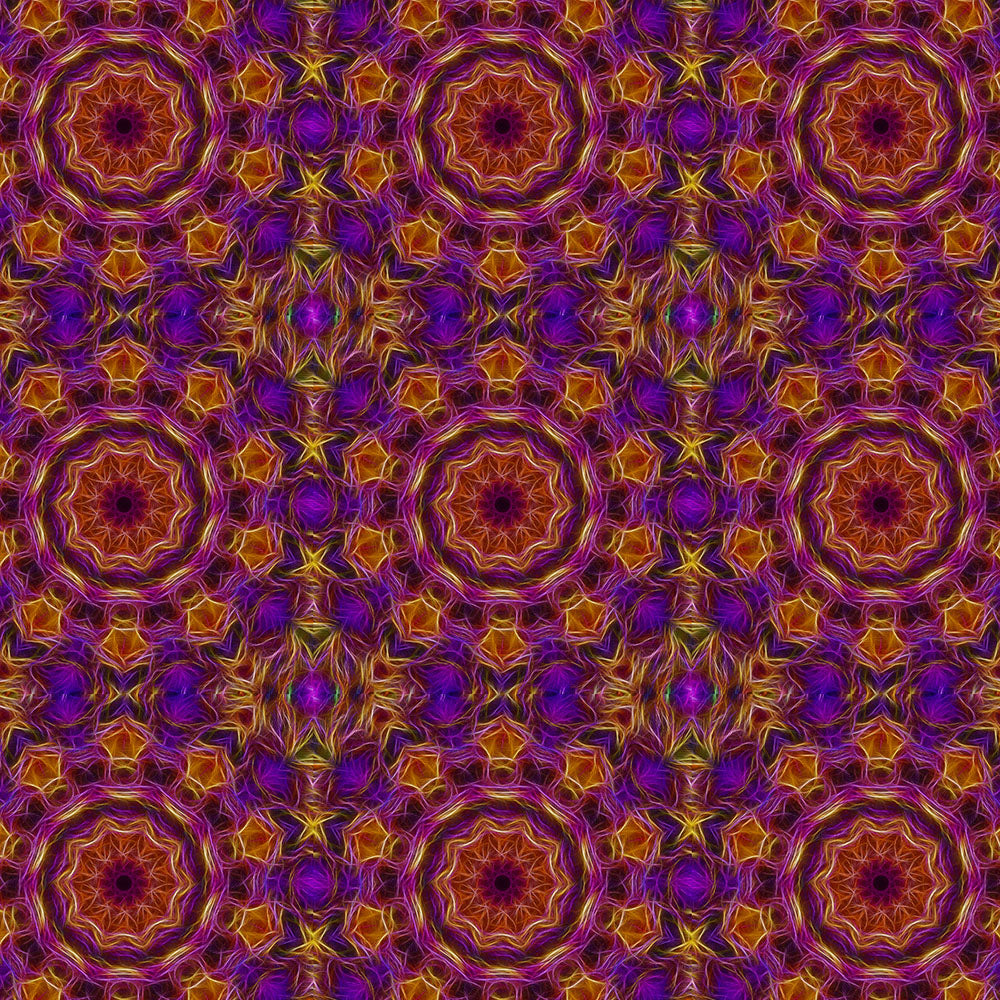 Purple Orange Kaleidoscope Digital Image Download