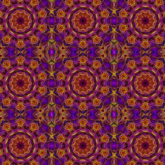 Purple Orange Kaleidoscope Digital Image Download