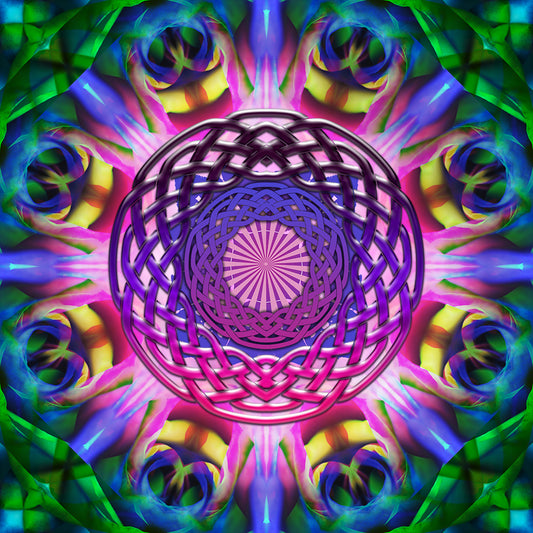Purple Rainbow Celtic Knot digital Image Download