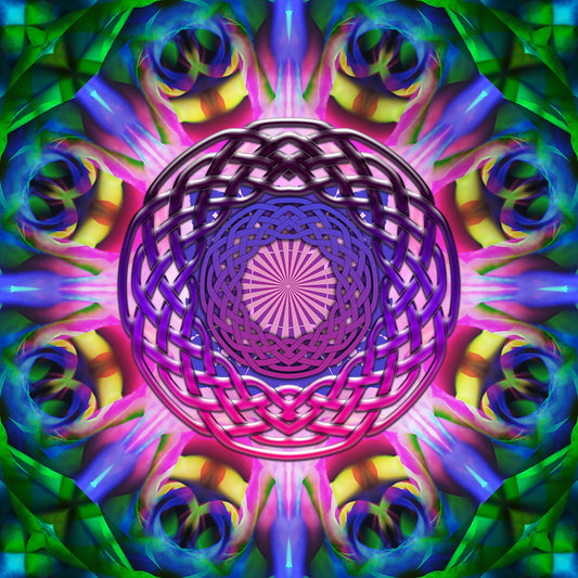 Purple Rainbow Celtic Knot digital Image Download