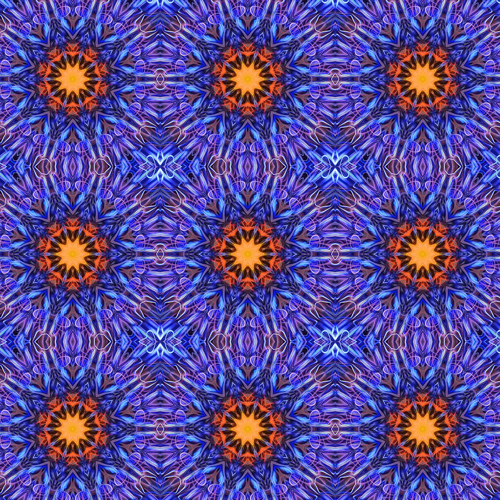 Purple Spikey Kaleidoscope Digital Image Download