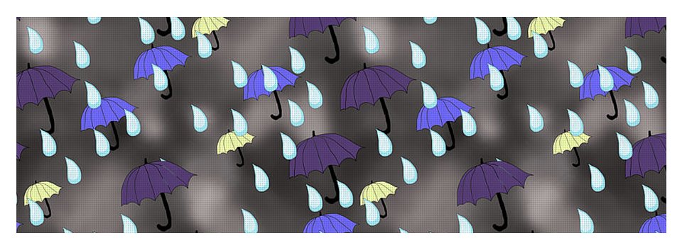 Rain and Umbrellas - Yoga Mat