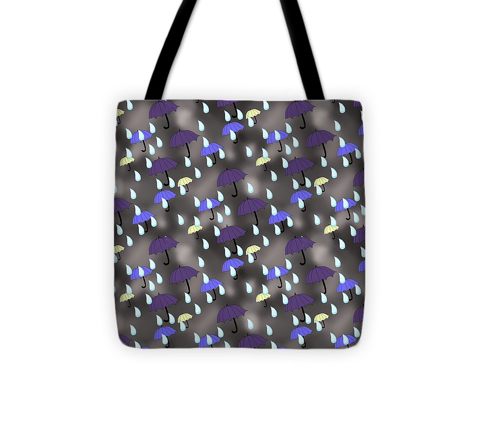 Rain and Umbrellas - Tote Bag