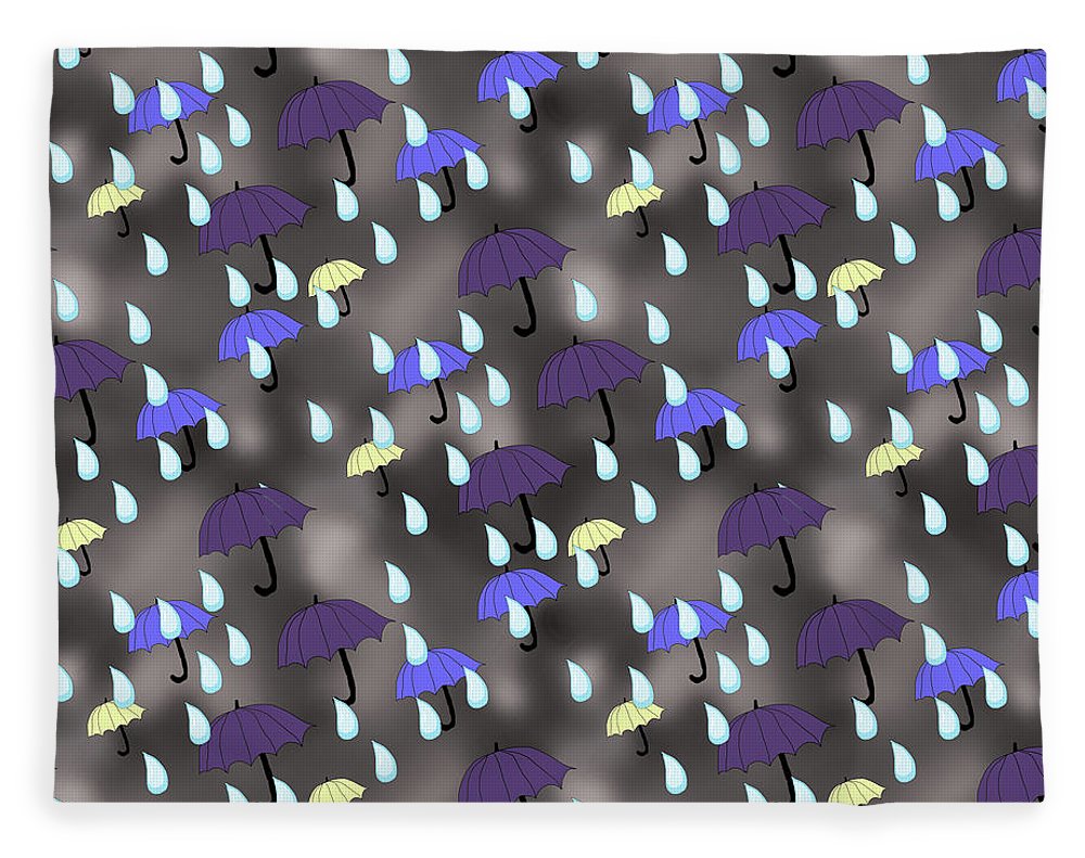 Rain and Umbrellas - Blanket