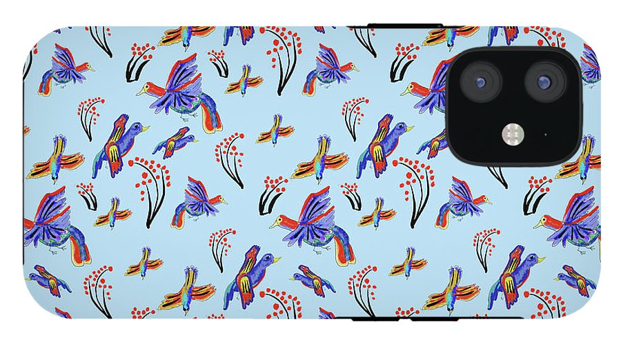 Rainbow Birds Pattern - Phone Case