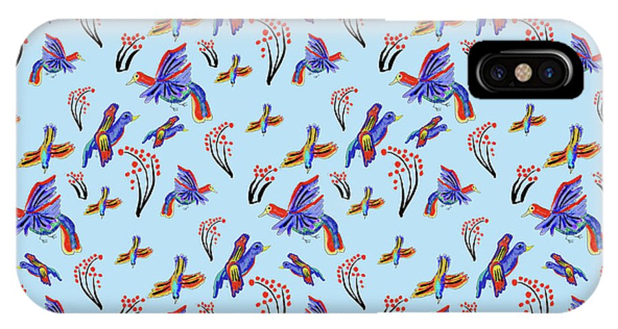 Rainbow Birds Pattern - Phone Case