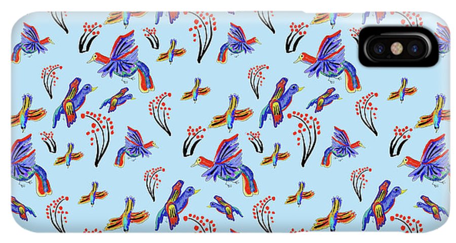 Rainbow Birds Pattern - Phone Case