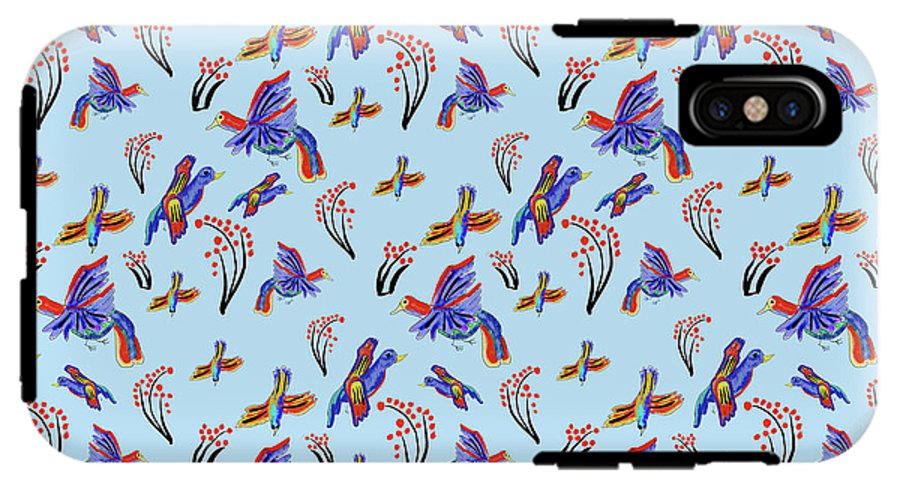 Rainbow Birds Pattern - Phone Case