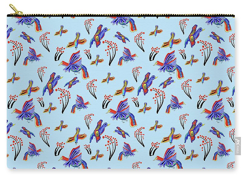 Rainbow Birds Pattern - Carry-All Pouch