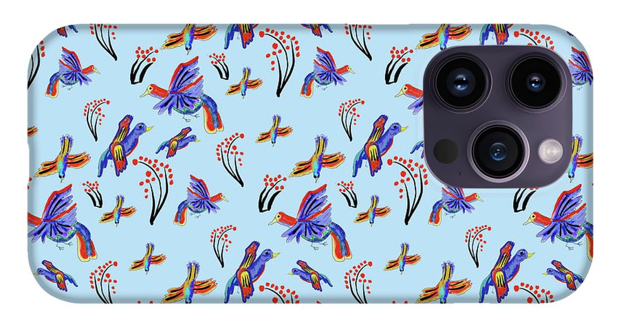 Rainbow Birds Pattern - Phone Case