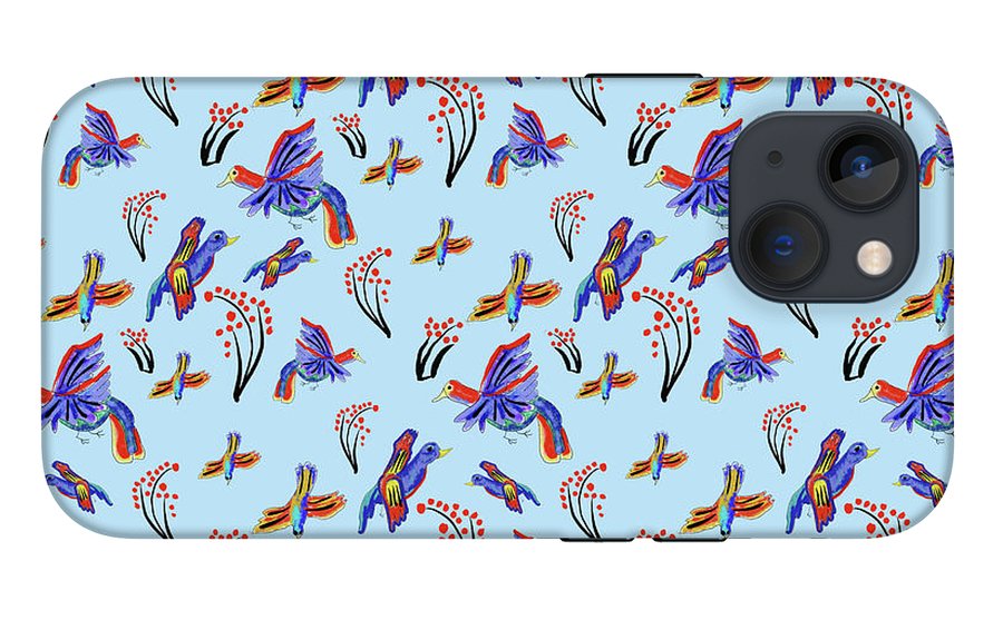 Rainbow Birds Pattern - Phone Case