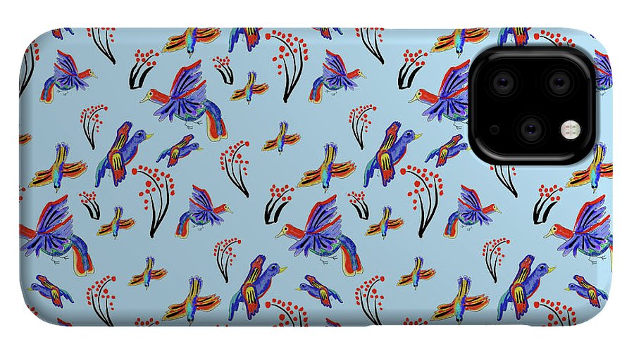 Rainbow Birds Pattern - Phone Case