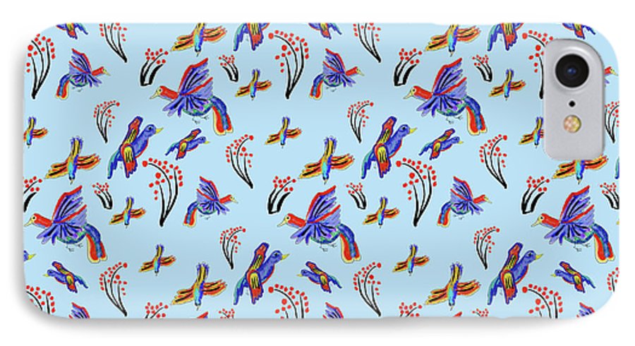 Rainbow Birds Pattern - Phone Case