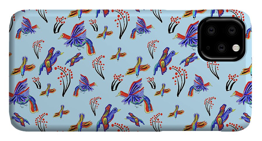 Rainbow Birds Pattern - Phone Case