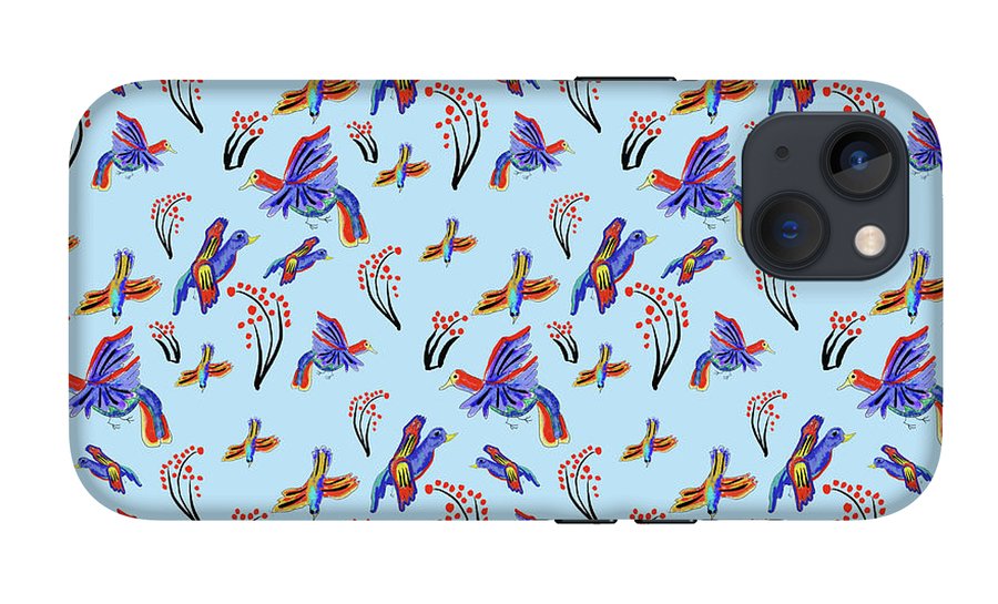 Rainbow Birds Pattern - Phone Case