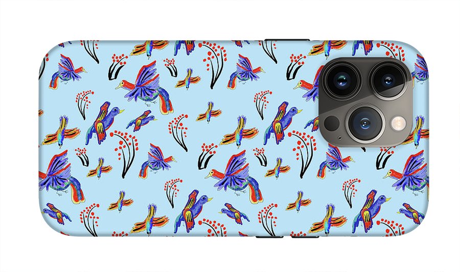 Rainbow Birds Pattern - Phone Case