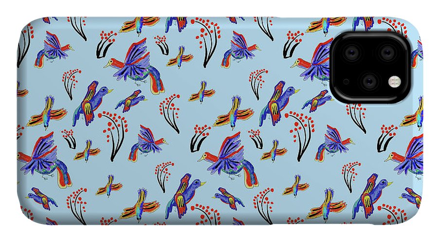 Rainbow Birds Pattern - Phone Case