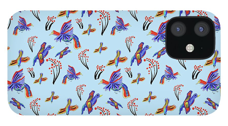 Rainbow Birds Pattern - Phone Case