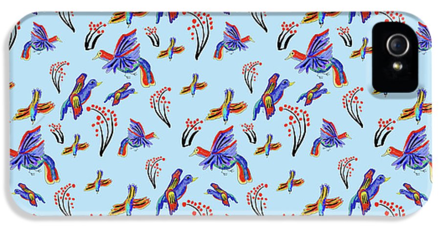 Rainbow Birds Pattern - Phone Case