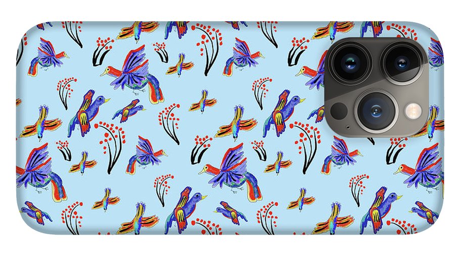 Rainbow Birds Pattern - Phone Case