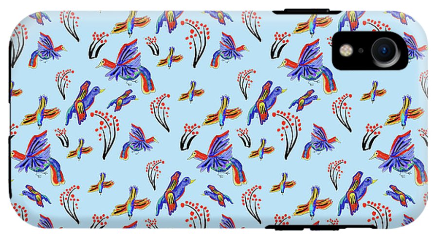 Rainbow Birds Pattern - Phone Case