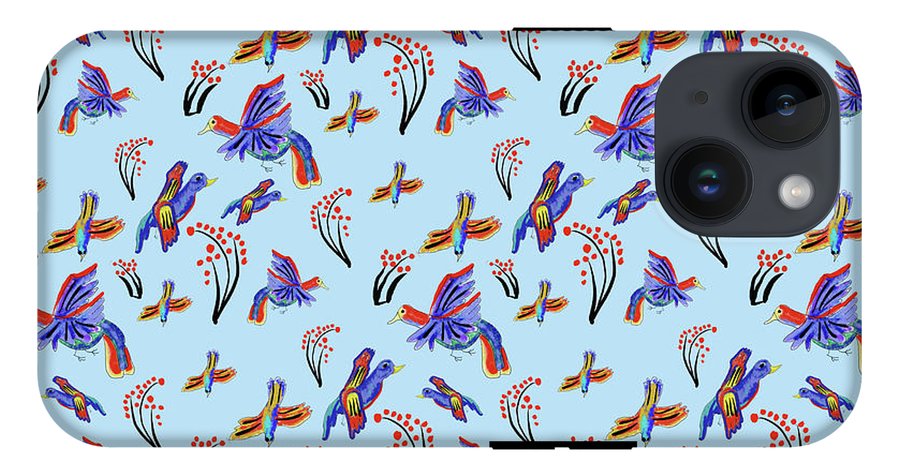 Rainbow Birds Pattern - Phone Case