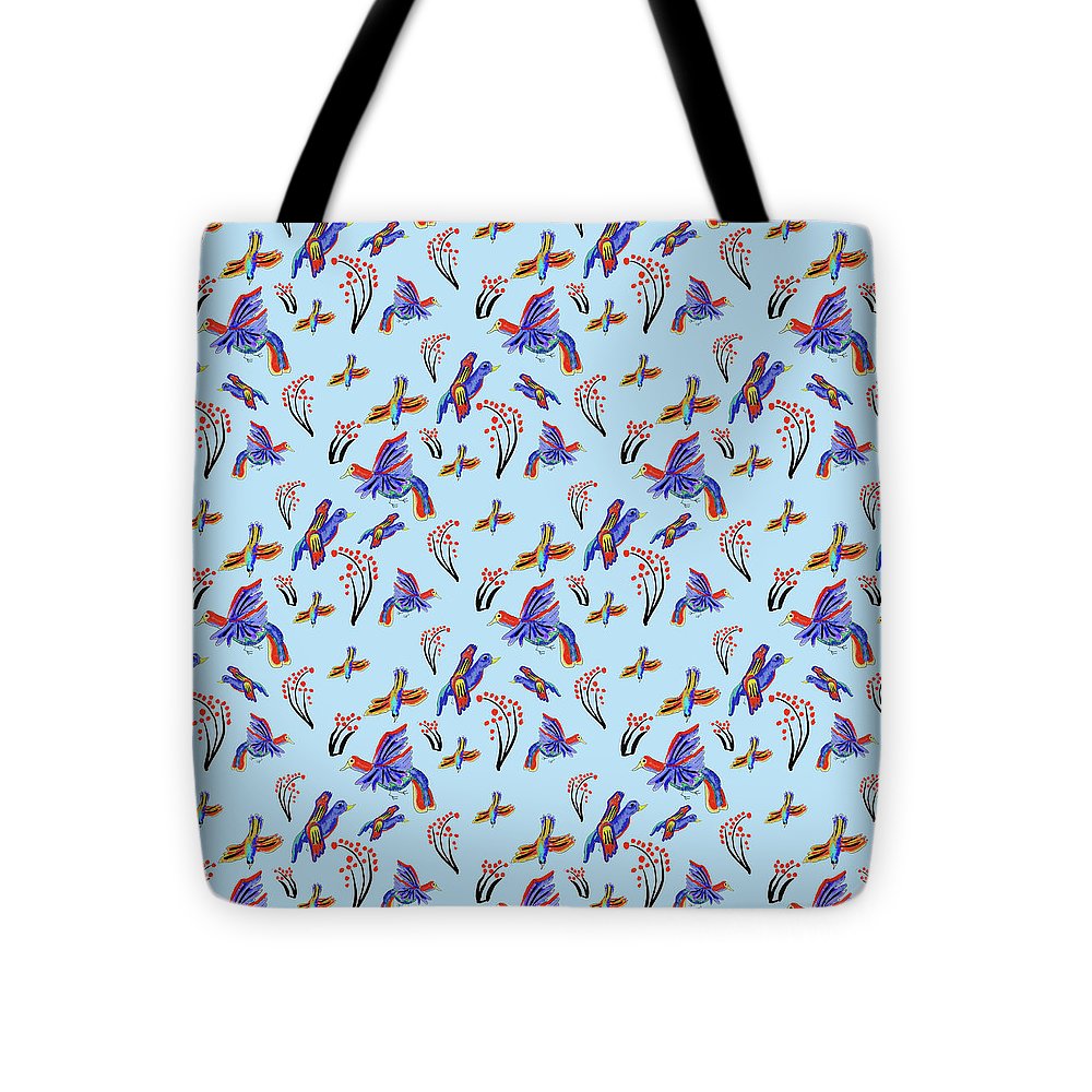 Rainbow Birds Pattern - Tote Bag