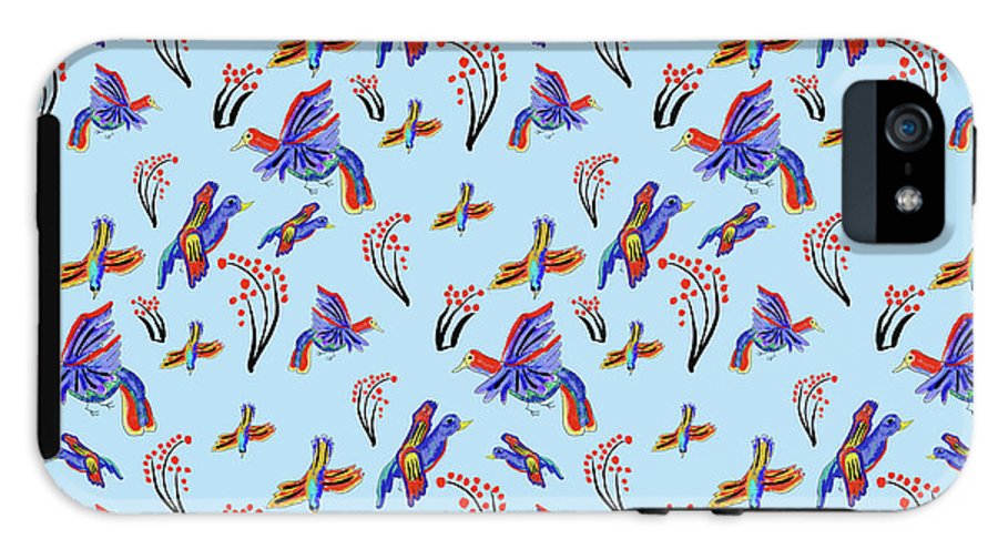 Rainbow Birds Pattern - Phone Case