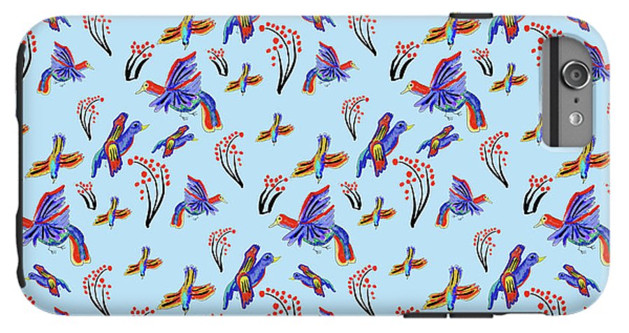 Rainbow Birds Pattern - Phone Case