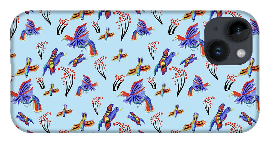 Rainbow Birds Pattern - Phone Case